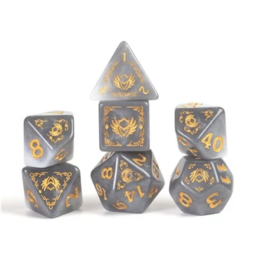 Dobókocka - D&amp;D Adventure Dice - Paladin: White / Grey