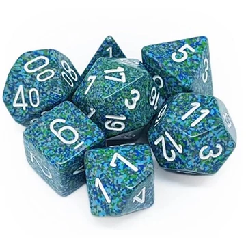 Dobókocka - Chessex Speckled Sea (7 db-os szett)