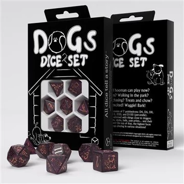 Dobókocka - Dogs Dice Set: Luna (7 db-os szett)