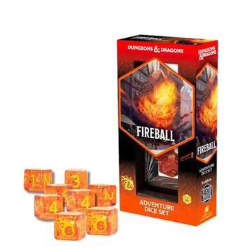 Dobókocka - Sirius Dice - Dungeons &amp; Dragons Adventure Dice - Fireball