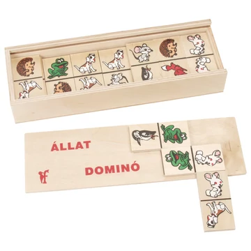 Fa dominó állatos képekkel