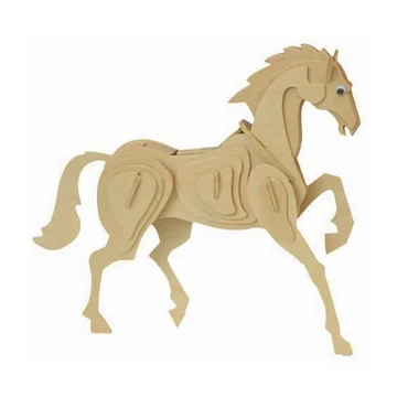 3D puzzle ló (natúr)
