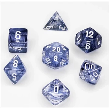 Chessex Nebula Black white 7