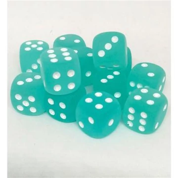 Frosted Teal white d6