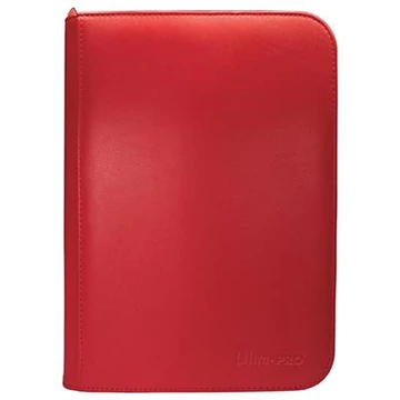 Vivid 4-Pocket Zippered PRO-Binder Red