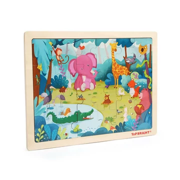 Vadállatos fa puzzle 24 db-os (TopBright)