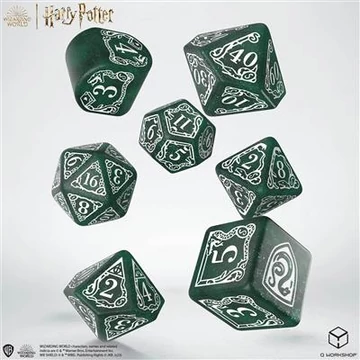 Dobókocka - Harry Potter - Slytherin Modern Dice Set - Green (7 db-os szett)