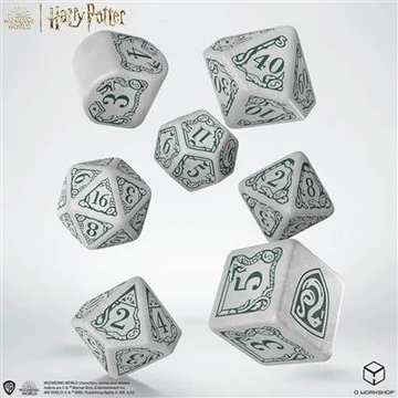 Harry Potter - Slytherin Modern Dice Set - White