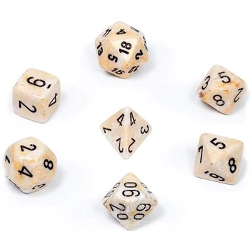 Chessex Marble Ivory black