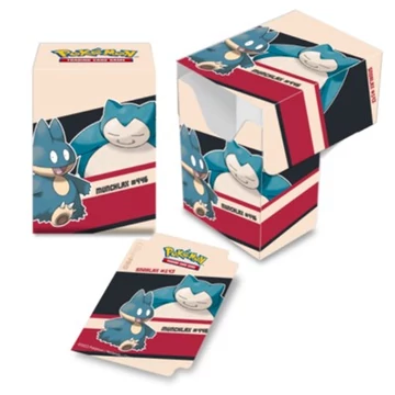 Snorlax &amp; Munchlax Full View Deck Box for Pokémon