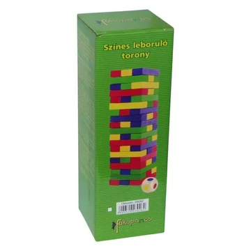 Jenga 54 db-os (színes)
