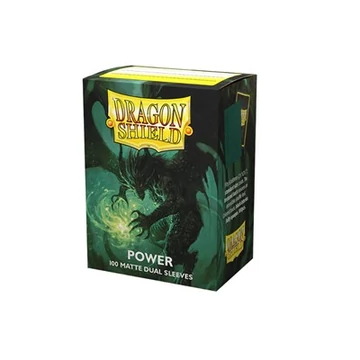 Dragon Shield Dual Matte Sleeves - Metallic Green Power (100 Sleeves)