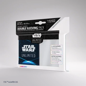Gamegenic - Star Wars Unlimited Art Sleeves Double Sleeving Pack - Space Blue