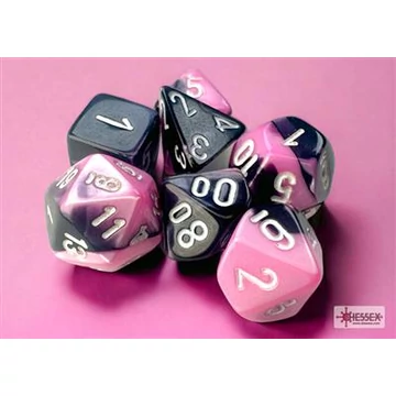 Gemini® Mini-Polyhedral Black-Pink white