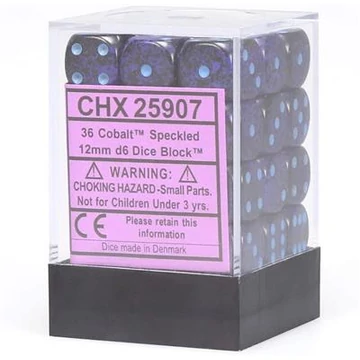 Chessex Speckled d6 (12 mm) kockablokk Cobalt
