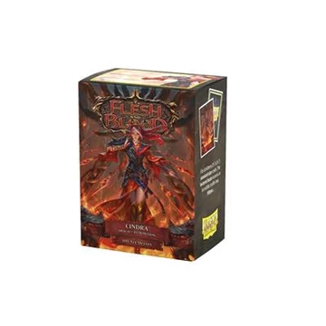 Flesh &amp; Blood Matte Art Sleeves - Cindra, Dracai of Retribution (100 Sleeves)