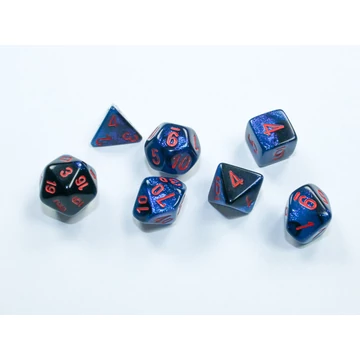 Gemini® Mini-Polyhedral Black-Starlight™Red