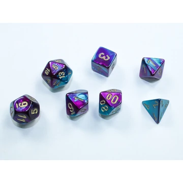 Gemini® Mini-Polyhedral Purple-Teal Gold