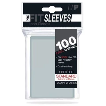Standard Sleeves - Pro-Fit (inner sleeves) Card Clear (100 Sleeves)