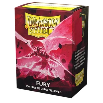 Dual Matte Sleeves - Fury 'Alaric, Crimson King' (100 Sleeves)