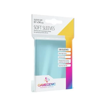 Gamegenic - Soft Sleeves - Clear (100 Sleeves)