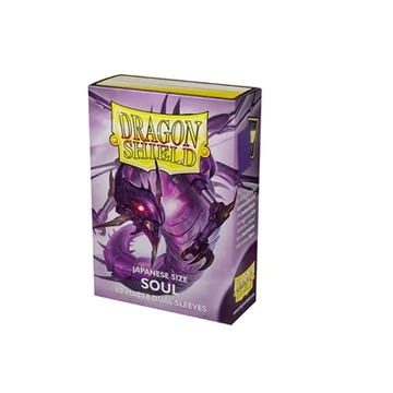 Dragon Shield - Yu-gi-Oh! méretű kártyavédő - Japanese size - Matte Dual - Metallic Purple / Soul (60 Sleeves)