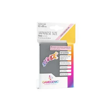 PRIME Japanese Sized Sleeves Dark Grey (60 Sleeves)