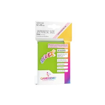 PRIME Japanese Sized Sleeves Lime (60 Sleeves)