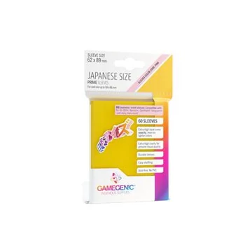 PRIME Japanese Sized Sleeves Yellow (60 Sleeves)