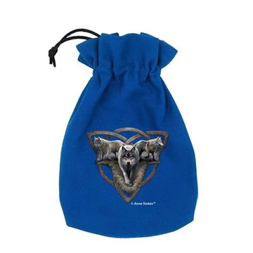 Anne Stokes Dice Pouch Wolf Trio