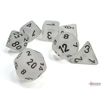 Chessex Frosted Clear black