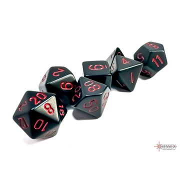 Chessex Opaque Black red
