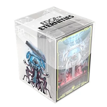 Edge of Eternities 100ct Deck Protector Sleeves in Clear Box Commander A for MTG