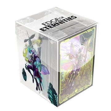 UP - Edge of Eternities 100ct Deck Protector Sleeves in Clear Box Commander B for MTG