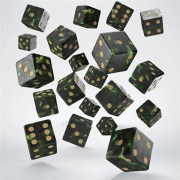 Full Pack of D6s Bottle green &amp; Gold