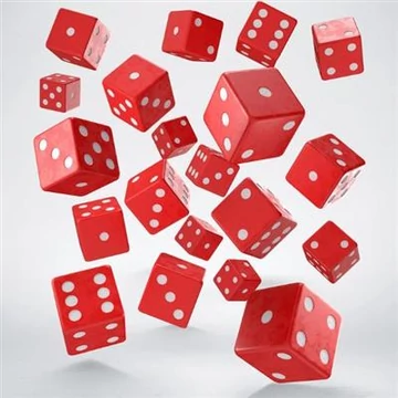 Full Pack of D6s Red&amp;White