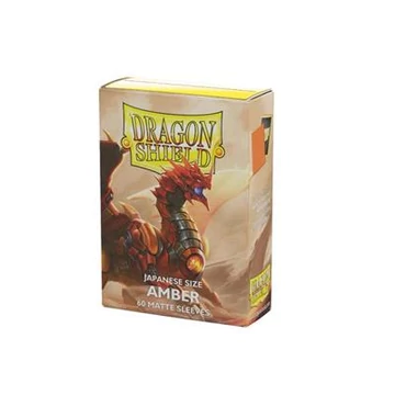 Dragon Shield - Yu-gi-Oh! méretű kártyavédő - Japanese size - Matte - Amber (60 Sleeves)
