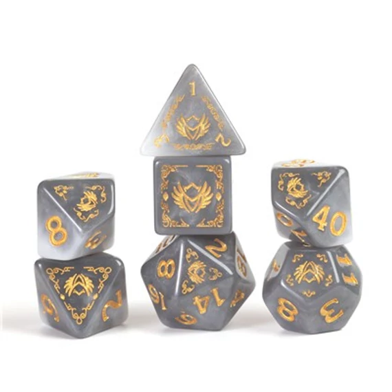 Dobókocka - D&D Adventure Dice - Paladin: White / Grey