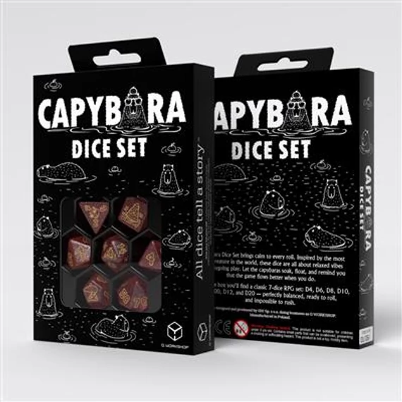 Dobókocka - Capybara Dice Set: Chillo (7 db-os szett)