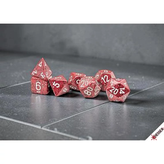 Dobókocka - Chessex Speckled Lava Stone (7 db-os szett)