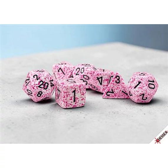 Dobókocka - Chessex Speckled Pink (7 db-os szett)