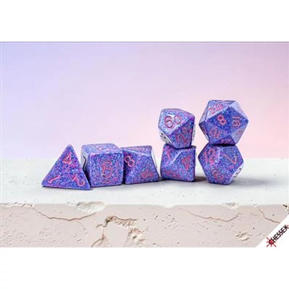 Dobókocka - Chessex Speckled Purple Passion (7 db-os szett)