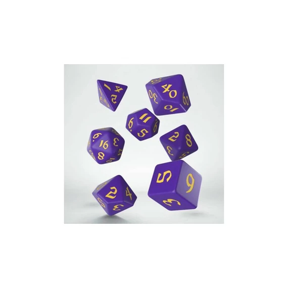 Dobókocka - Classic Runic Purple Yellow (7 db-os szett)