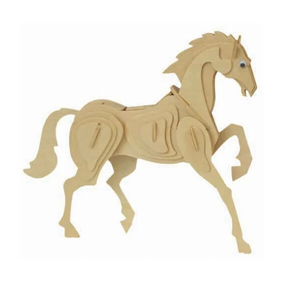 3D puzzle ló (natúr)