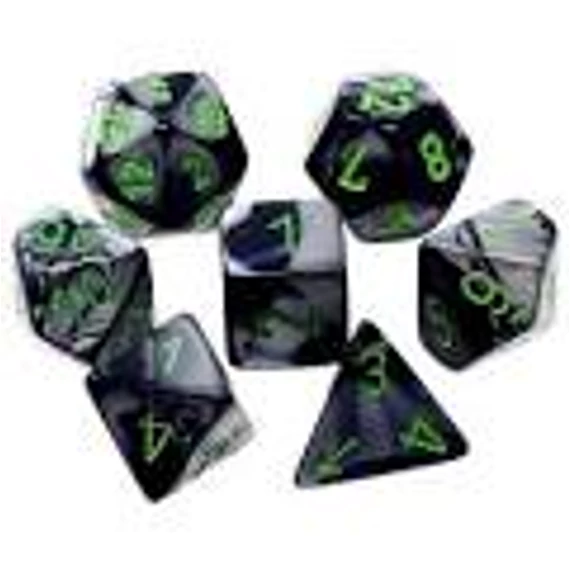 Chessex Gemini Black-Grey green