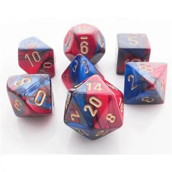 Chessex Gemini Blue-Red gold