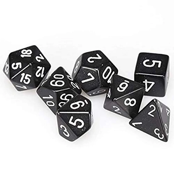 Chessex Opaque Black white