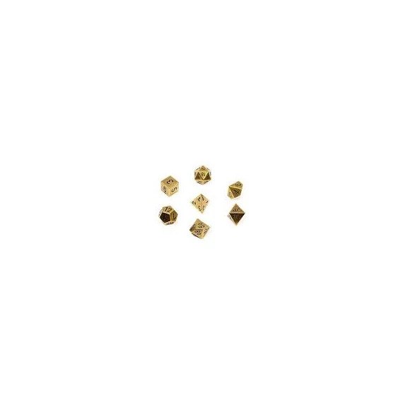 Chessex Specialty Dice Sets - Solid Metal Old Brass Colour