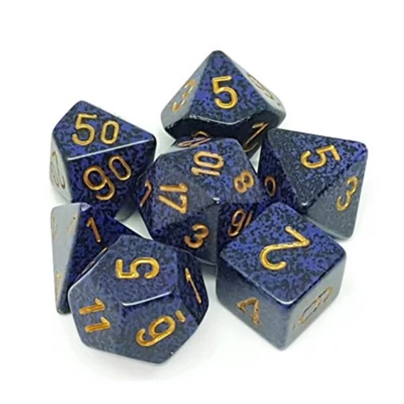Chessex Speckled Golden Cobalt (7 db-os szett)
