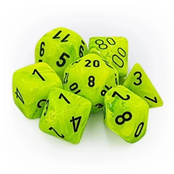 Chessex Vortex Bright Green black